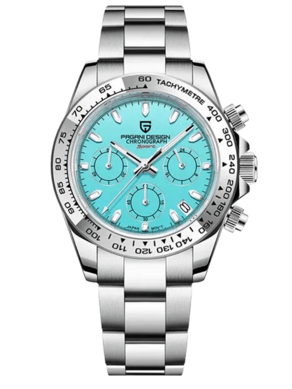 Pagani design men’s Chronograph Watch - Turquoise Dial